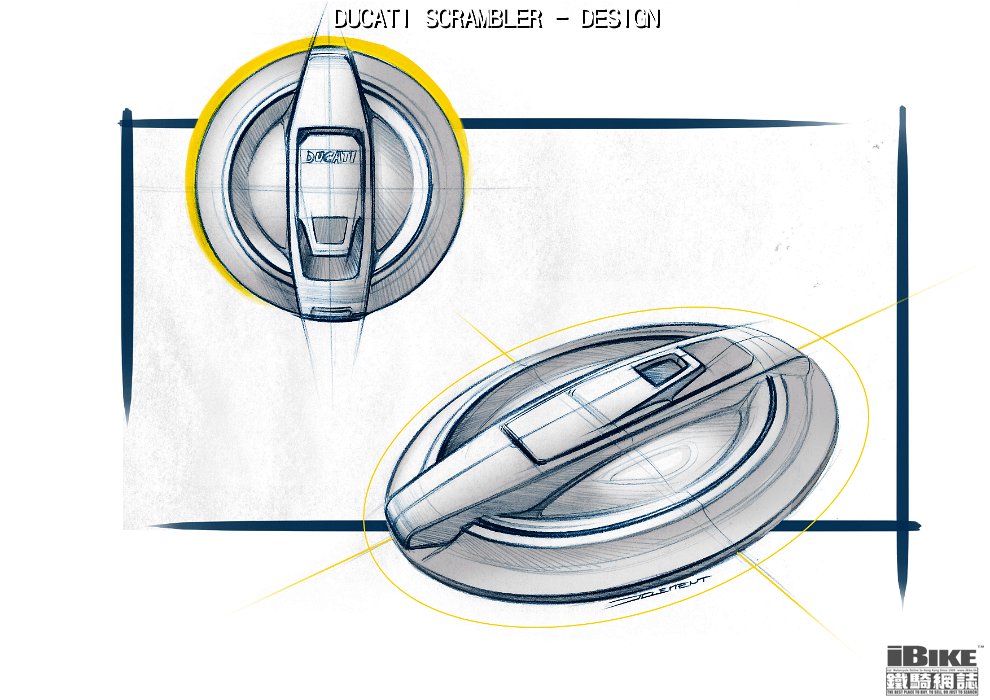 7-79 DUCATI SCRAMBLER SKETCH